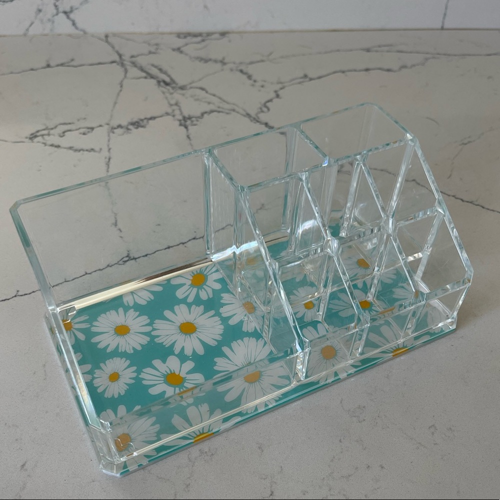 Sorbus Mini Organizer With 9 Slots- Daisy Print. New unused